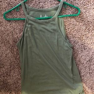 Olive Green Halter Top